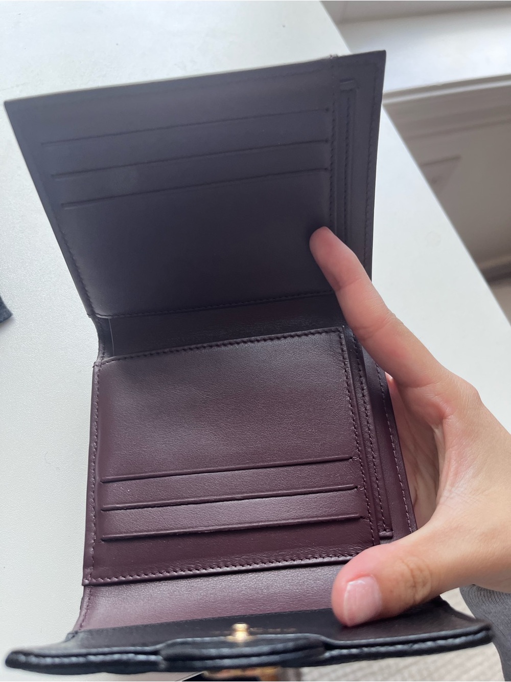 CHANEL Black Quilted Caviar Leather Small Wallet with Gold CC - Picture 4 of 7